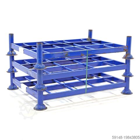 Gebrauchte Rungenpaletten mobile Gestell geeignet für Rungen 60.3, L: 1550, B: 1200, H: Kruizinga 98-7338GB