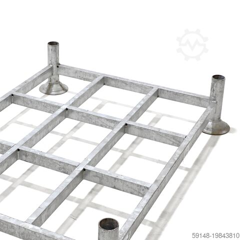 Used Mobile storage rack suitable for stanchions 60.3, L: 1550, W: 1200, H: 300 (mm). , L: Kruizinga 98-7341GB
