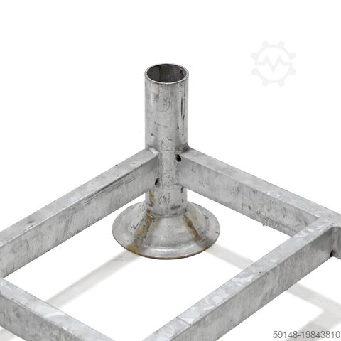 Used Mobile storage rack suitable for stanchions 60.3, L: 1550, W: 1200, H: 300 (mm). , L: Kruizinga 98-7341GB