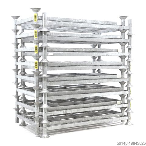 Used Mobile storage rack pallet tender suitable for stanchions 60.3, L: 2020, W: 1160, H: Kruizinga 98-7341GB-2-PAL