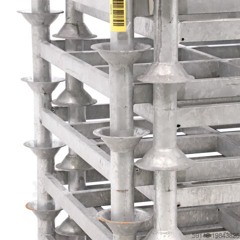 Used Mobile storage rack pallet tender suitable for stanchions 60.3, L: 2020, W: 1160, H: Kruizinga 98-7341GB-2-PAL
