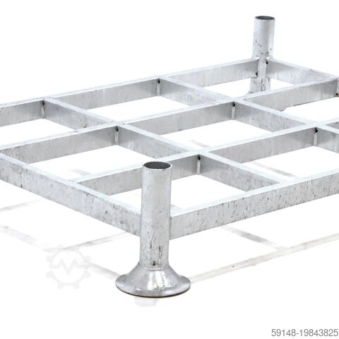 Used Mobile storage rack pallet tender suitable for stanchions 60.3, L: 2020, W: 1160, H: Kruizinga 98-7341GB-2-PAL