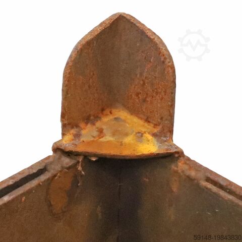 Used Stacking box steel fixed construction with four closed walls, L: 975, W: 610, H: 510 Kruizinga 98-7343GB