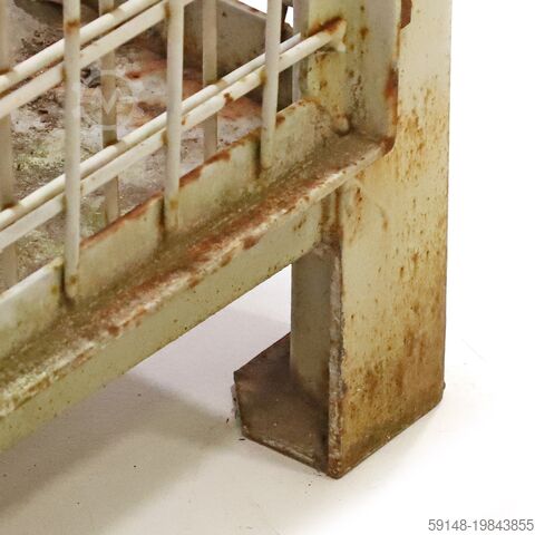 Used Mesh container fixed construction fixed construction stackable B-quality, with Kruizinga 98-7459GB-B