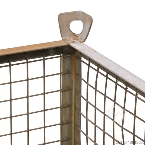 Used Mesh container fixed construction 4 sides, L: 1070, W: 870, H: 670 (mm).  303ltr, L: Kruizinga 98-7463GB