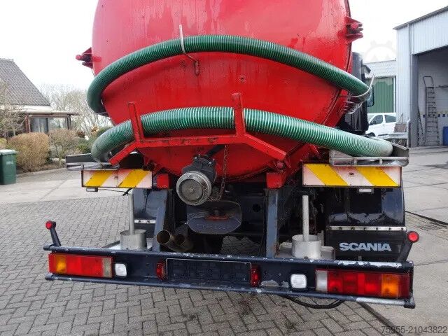 Saugfahrzeug Scania P94-260 VACUUMTANK 10 CUB STEELSPRINGS,MANUALPOMP