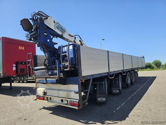 Flatbed PACTON t4-001 / 4 AXLE TRAILER /2 LIFT AXLES /2 STEERI...
