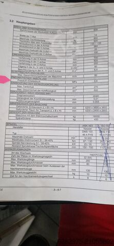 Vertikales Bearbeitungszentrum Mas Kovosvit MCU 630