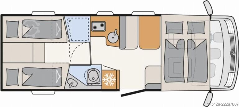 Integriertes Wohnmobil DETHLEFFS Trend Active I 7057 EB *4,25t*180PS*Navi RFK*