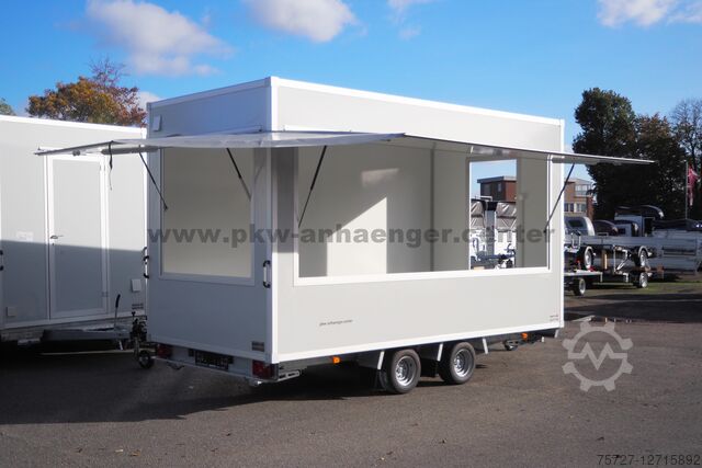 Verkaufsanhänger  Verkaufsanhänger SellerH-XLT 2500kg 420x200x230cm 2x Klappe Planendreieck Hochlader