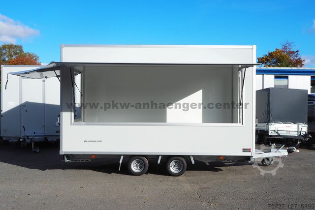 Verkaufsanhänger  Verkaufsanhänger SellerH-XLT 2500kg 420x200x230cm 2x Klappe Planendreieck Hochlader
