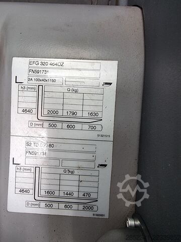 Forklift Jungheinrich nur 310 Std. EFG 320