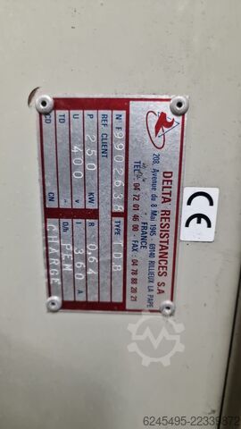 Delta Resistances T.D.B 250 kW Industry Delta Resistances S.A. 9902638