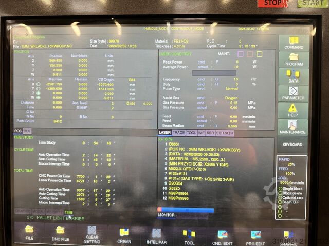 Laserschneidmaschine Mazak Optiplex Nexus Fiber