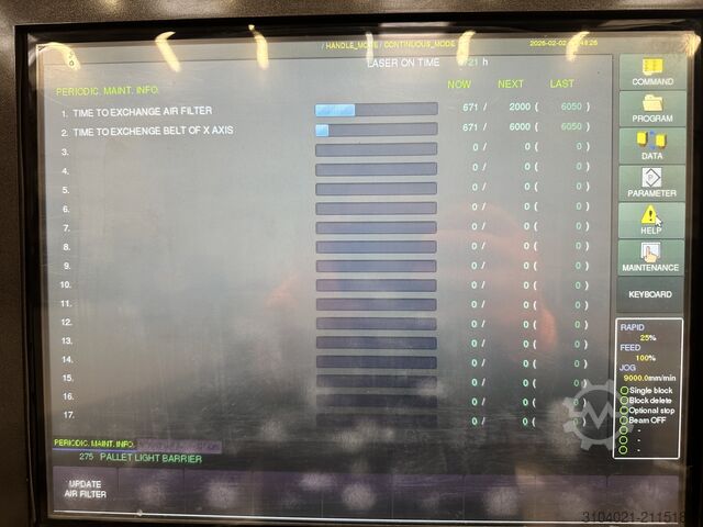 Laserschneidmaschine Mazak Optiplex Nexus Fiber