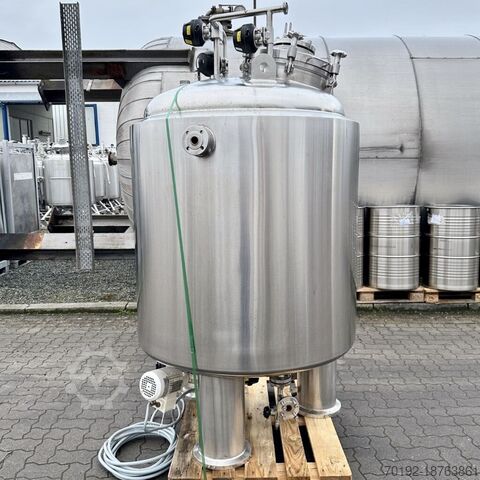 1000 liter heatable/coolable pressure tank made of V4A with magnetic agitator  