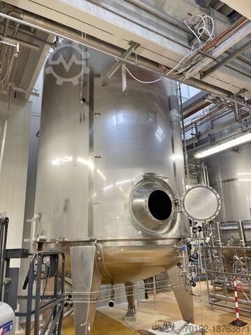 27335 litres heatable/coolable pressure vessel (sterile tank) made of V2A with lateral jet mixer  