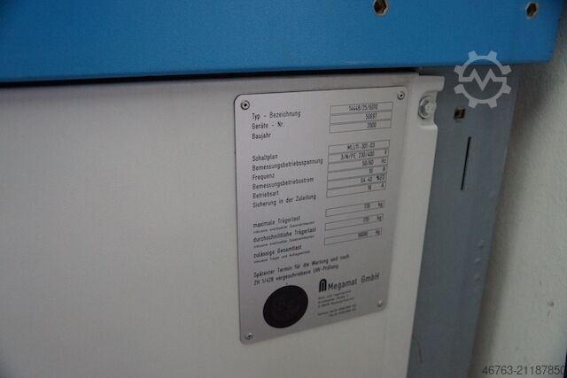 Liftsystem, Megamat, 170kg / Tablar, Megamat Megalift 14448/25/6010