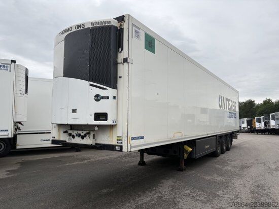 Low loader semitrailer KRONE KüHLAUFLIEGER,  THERMO KING SLXI 400, SAF-ACHSEN, DOPPELSTOCK