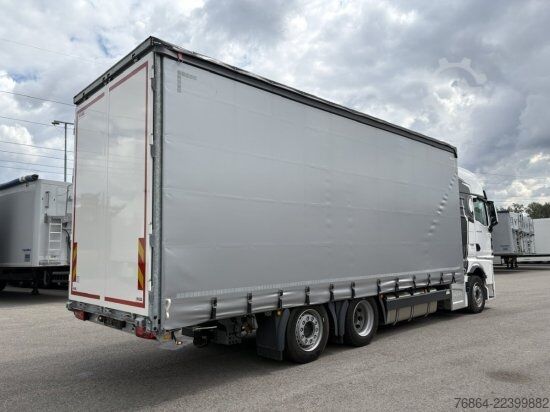Flatbed truck with tarp MAN TGX 26.480 6X2, PRITSCHE-PLANE JUMBO