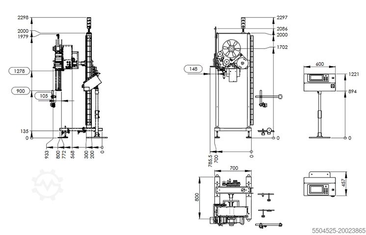 Labeler + scanner LOGOPAK LOGOMATIC 415 T + Scanner
