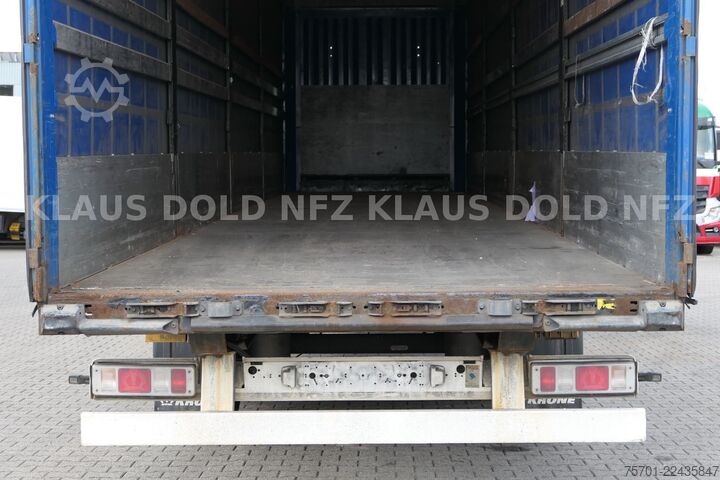 Open semitrailer with tarp KRONE SD Pritsche Plane BPW-Achsen Scheibenbremsen