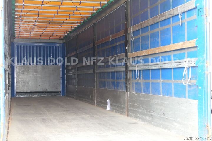Open semitrailer with tarp KRONE SD Pritsche Plane BPW-Achsen Scheibenbremsen