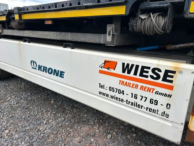 Working platform semitrailer KRONE Stahlmatten Auflieger