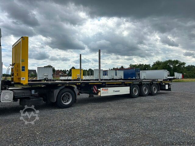Working platform semitrailer KRONE Stahlmatten Auflieger