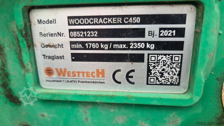 Other WesttecH Westtech Woodcracker C450 Tiltator 2021