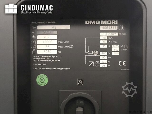 VERTIKALES BEARBEITUNGSZENTRUM DMG MORI M2