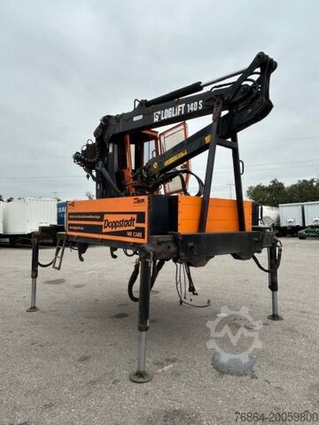 Swap chassis trailer  PLATEAU-WECHSELPRITSCHE MIT LOGLIFT 140S INKL. ROTATOR UND GREIFER
