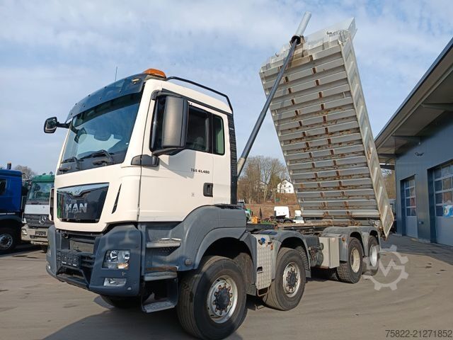 Kipper LKW MAN TGS 41.480 / 8x6 / 41ton / full Steel / manual