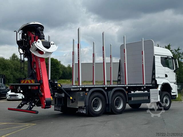 Timber transporter MAN TGS 33.520 6x6 BL Kurzholz Plattform Epsilon Kran