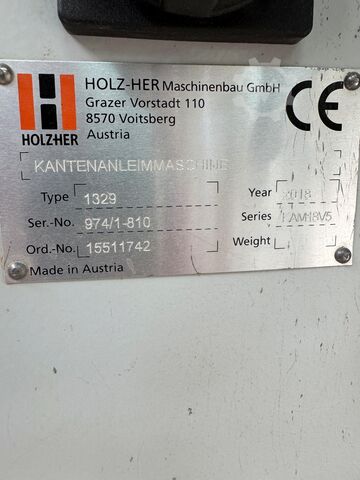 Kantenanleimmaschine HOLZ-HER Sprint 1329 Premium Edition 18