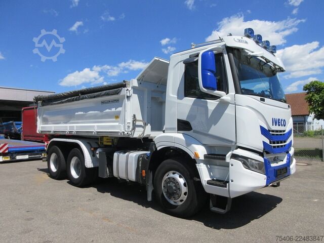 Dreiseitenkipper LKW iveco X-Way 480 AD300XZ 6x4  Hydrodrive, Bordmatic
