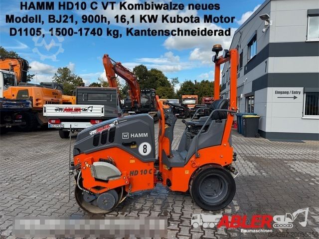 Single drum roller HAMM HD10 C VT Kombiwalze neues Modell
