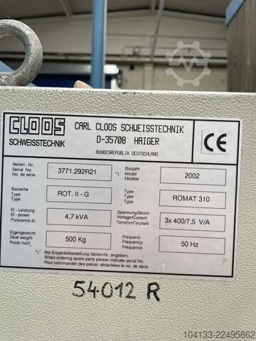 Robot welding system Cloos ROMAT 310