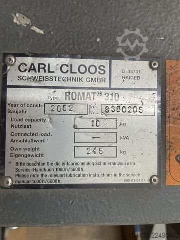 Robot welding system Cloos ROMAT 310