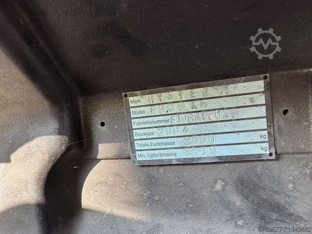 Hyster E3.50 XM Duplo 355 Seitenschub Elektrisch 2004 HYSTER E3.50 XM Duplo 355 Sideshift Elektrisch 2004