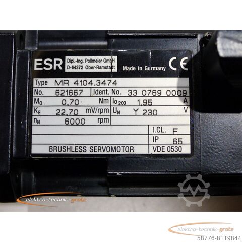 Control unit ESR MR 4104.3474 Brushless Servomotor