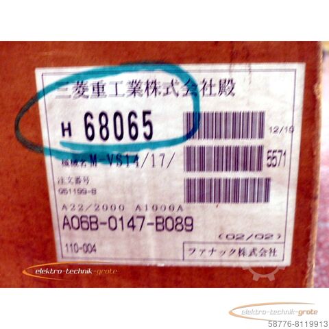 Control unit Fanuc A06B-0147-B089 AC Servo Motor - ! -
