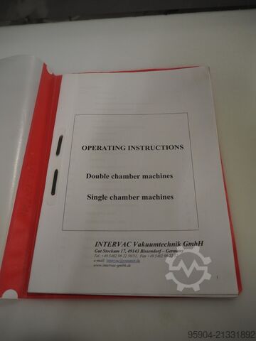 Doppelkammer-Vakuumverpacker Intervac Twin Chamber Vacuum Packer Type: INV 11/11
