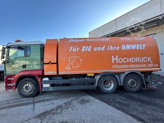Special purpose truck MAN TGA 26.440 6X2-2 LL, HOCHDRUCK KEHRMASCHINE 300 BAR,  LENK-LIFTACHSE, VOLL-LUFT, E4