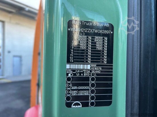 Special purpose truck MAN TGA 26.440 6X2-2 LL, HOCHDRUCK KEHRMASCHINE 300 BAR,  LENK-LIFTACHSE, VOLL-LUFT, E4