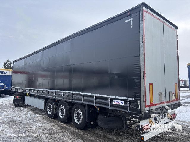 Auflieger mit Pritsche & Plane Schmitz Cargobull Schiebeplane Standard