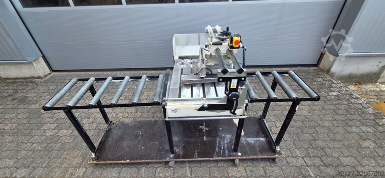 Stone saw with chassis and roller conveyor ACHILLI TAG680-WS