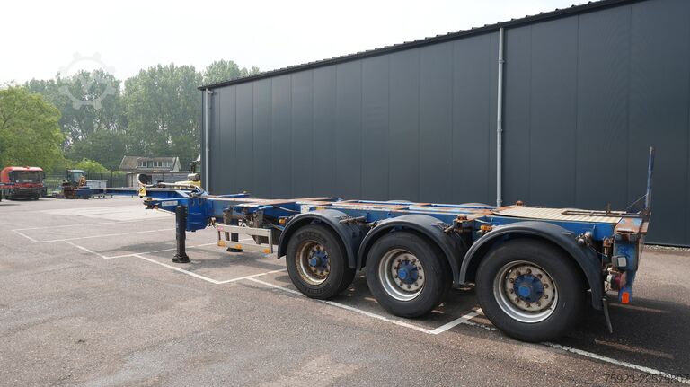 Container transportation Pacton 3 axle container chassis extendable trailer