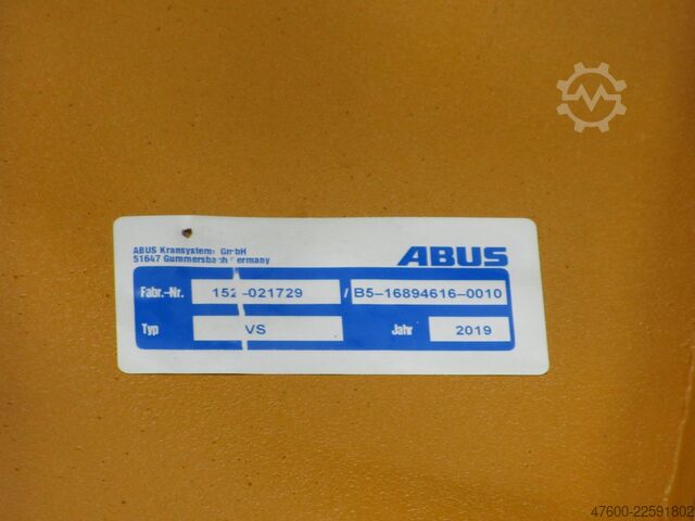 Saeulenschwenkkran Drehkran Kettenzug ABUS Kran Drehkran Schwenkkran 500KG VS 0,5t 500Kg 3m Abus Kettenzug 2019