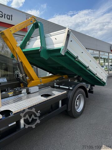 Roll-off tipper transporter FUSO Canter 7C18 MAYTEC Abroller